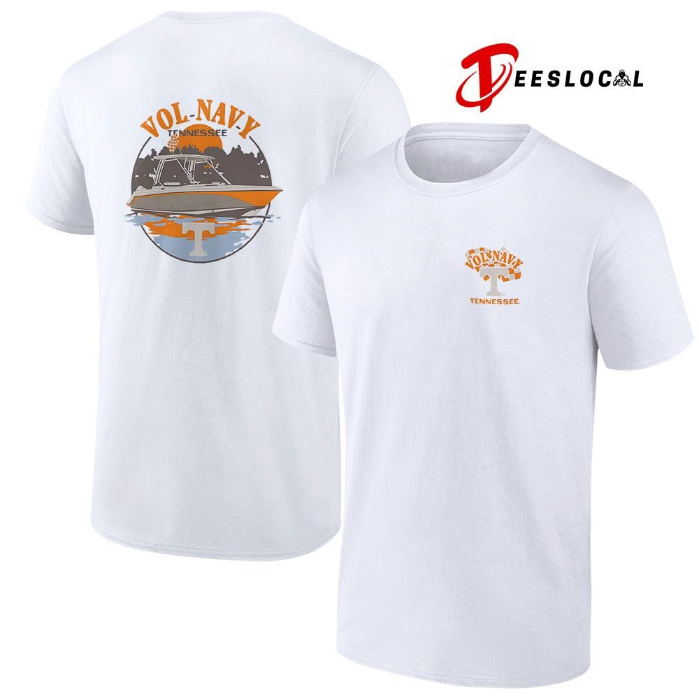 Tennessee Volunteers hyper local navy boat football graphic shirt Unisex