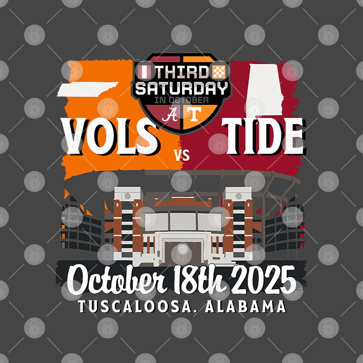 Tennessee Vs Alabama Third Saturday October 18th 2025 Shirt Unisex