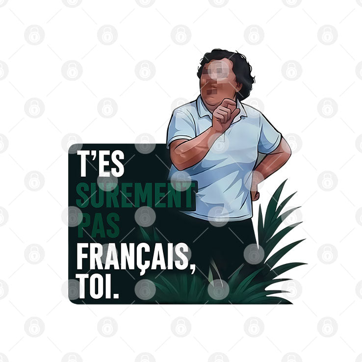 T’es Surement Pas Francais’ Toi T Shirt Unisex