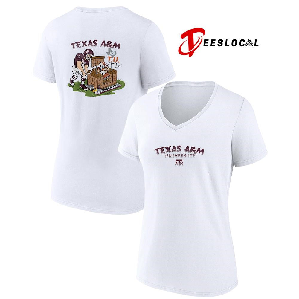 Texas A and M university vs Texas Longhorns smokin’ em mascot shirt Unisex
