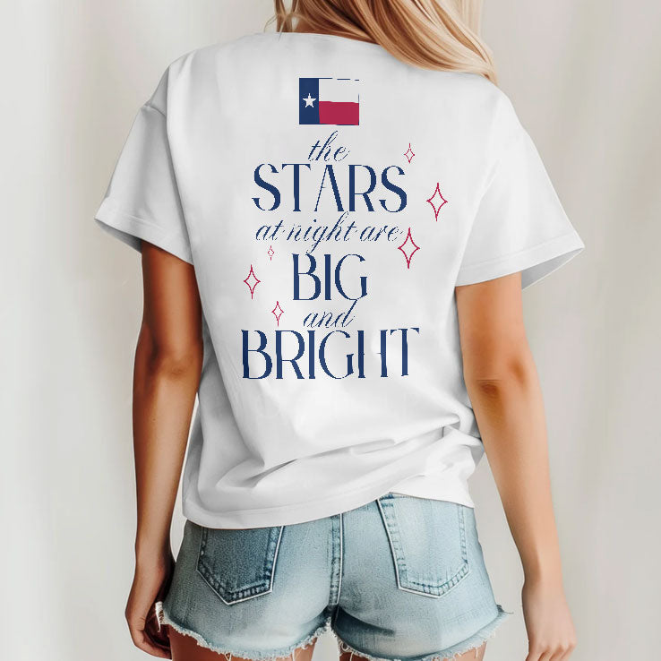 Texas Flood Relief The Stars At Night Are Big And Bright T Shirt Unisex