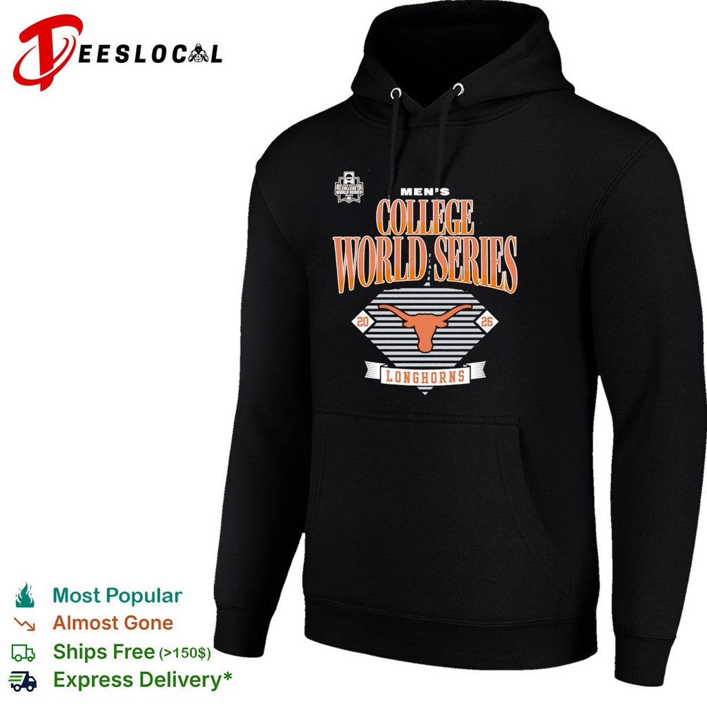 Texas Longhorns 2026 Men’s College World Series Omaha NCAA Baseball Logo Team shirt Unisex