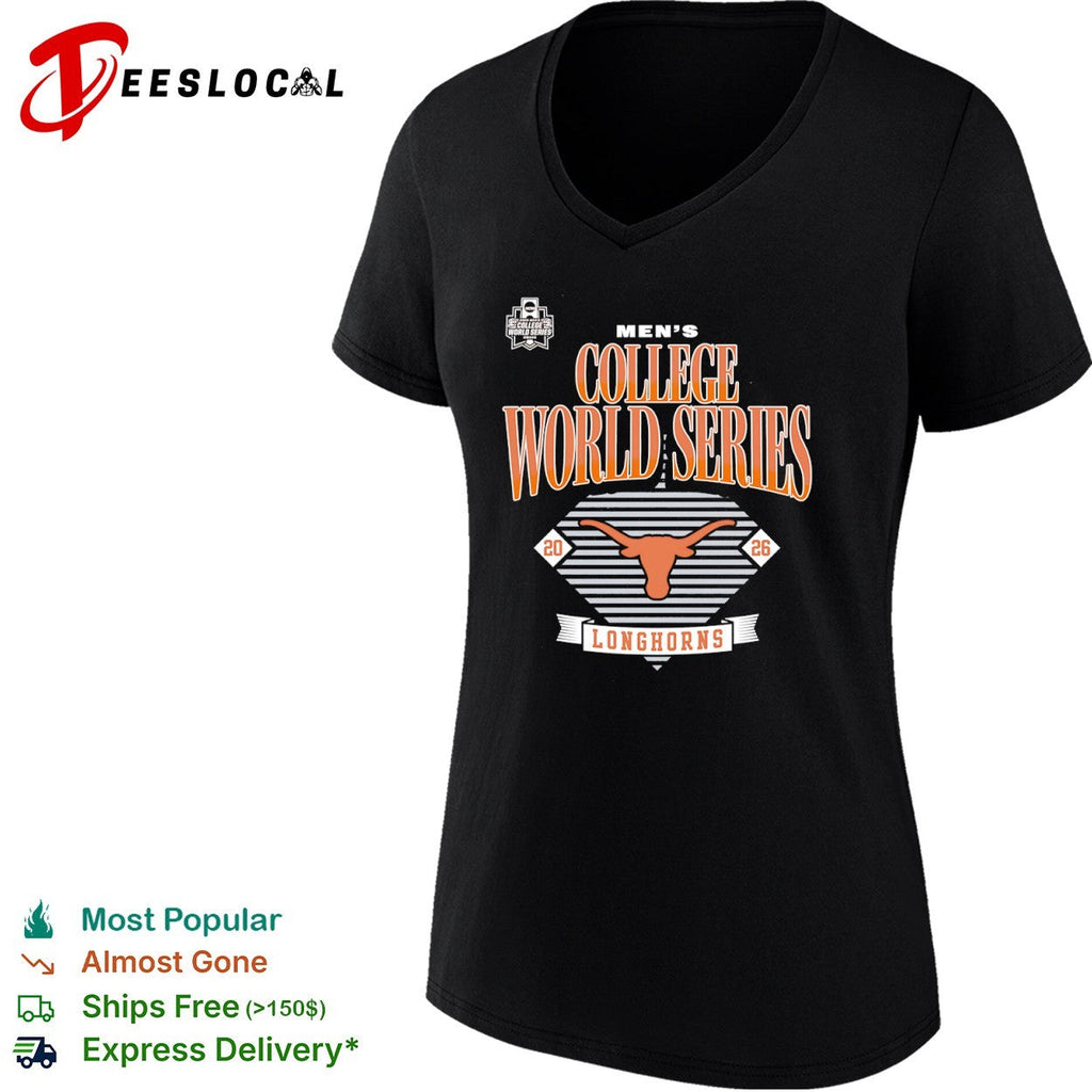 Texas Longhorns 2026 Men’s College World Series Omaha NCAA Baseball Logo Team shirt Unisex