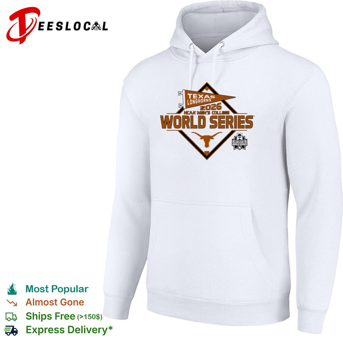 Texas Longhorns 2026 NCAA College World Series Omaha Baseball shirt Unisex