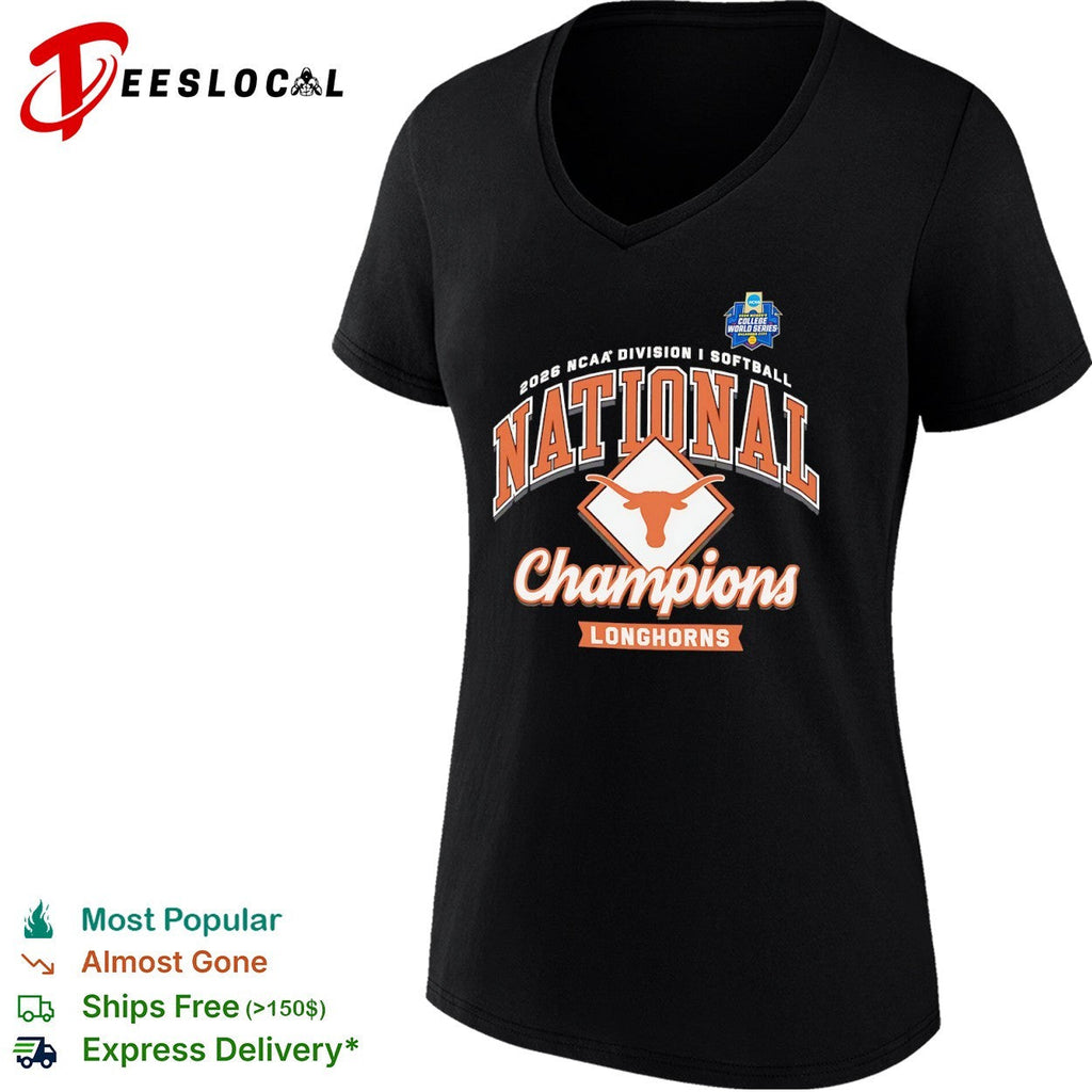 Texas Longhorns 2026 NCAA Division I Softball National Champions Longhorns shirt Unisex