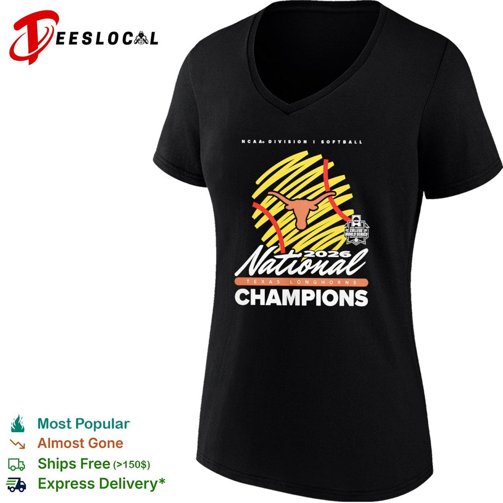Texas Longhorns 2026 NCAA Division I Softball National Champions tournament shirt Unisex