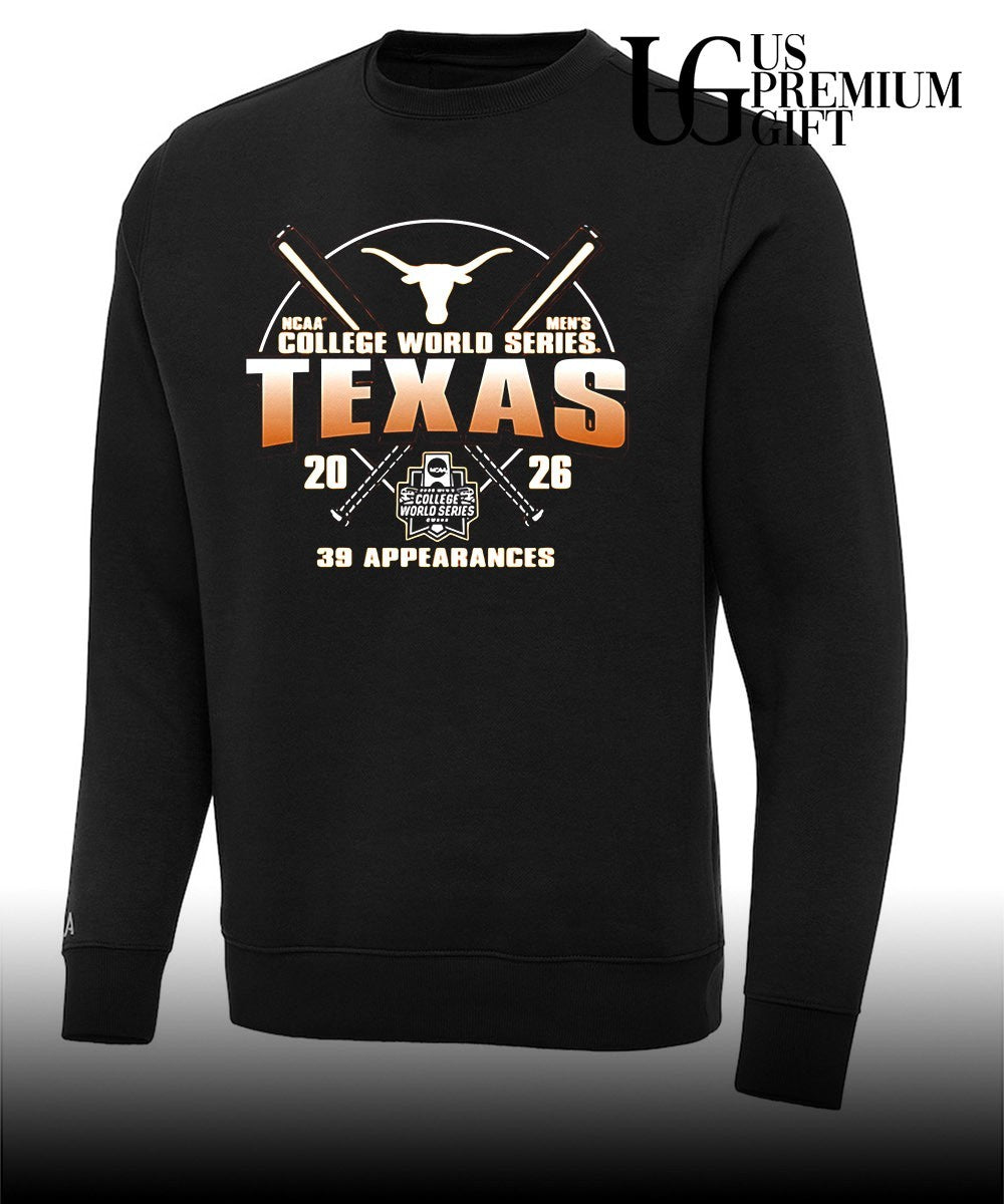Texas Longhorns 2026 NCAA Men’s College World Series Bound 39 appearances Unisex