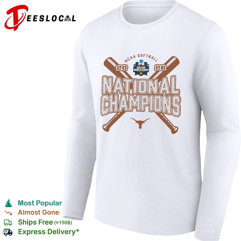 Texas Longhorns 2026 NCAA Softball National Champions 2026 shirt Unisex