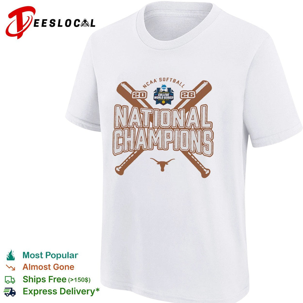 Texas Longhorns 2026 NCAA Softball National Champions 2026 shirt Unisex