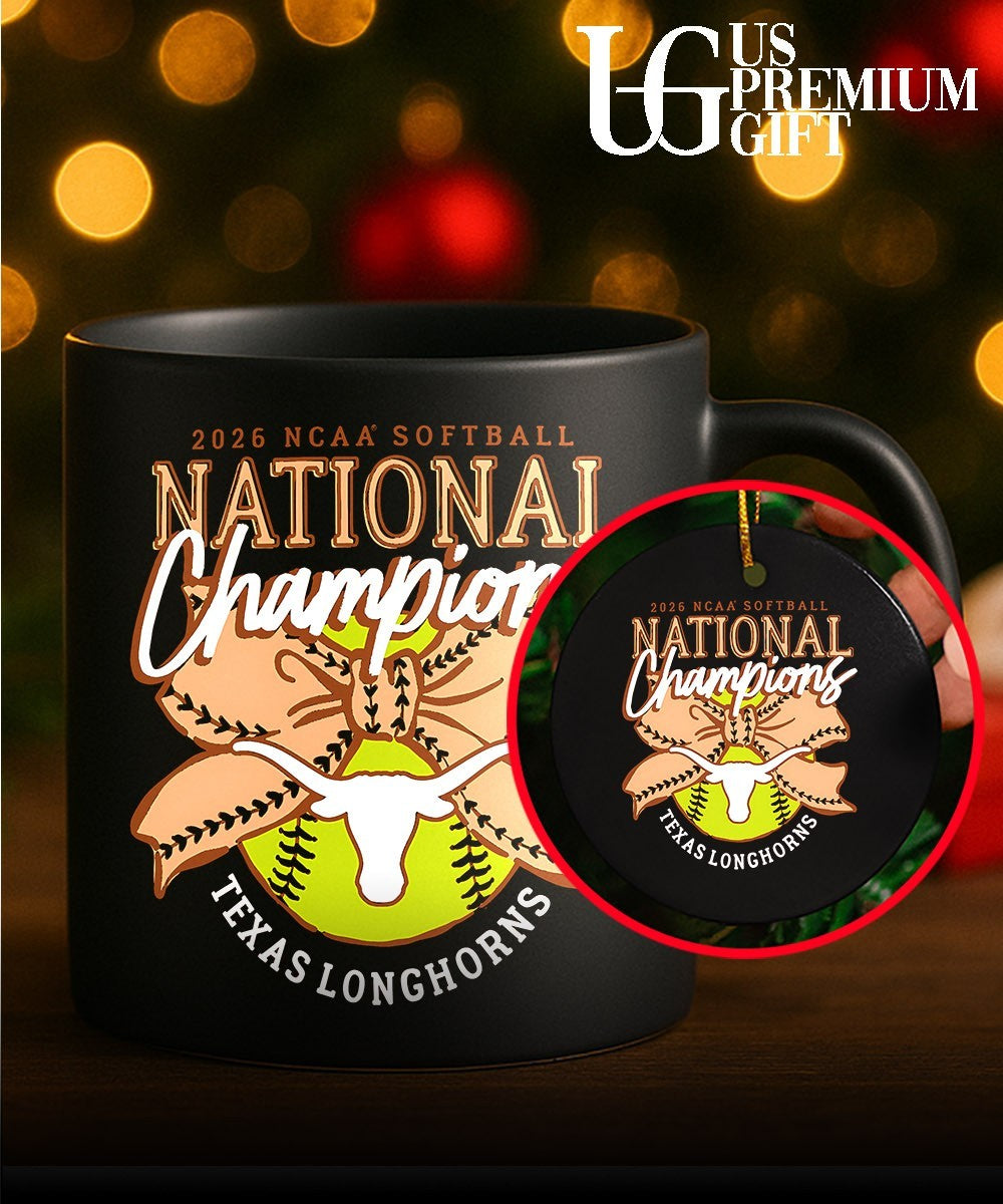 Texas Longhorns 2026 NCAA Softball National Champions Bow logo shirt Unisex