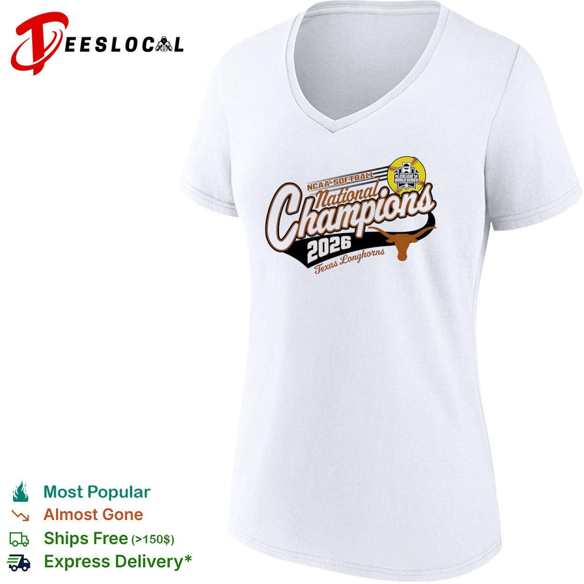 Texas Longhorns 2026 NCAA Softball National Champions Oklahoma City shirt Unisex