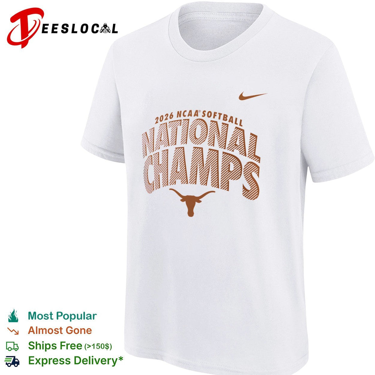 Texas Longhorns 2026 NCAA Softball National Champs shirt Unisex
