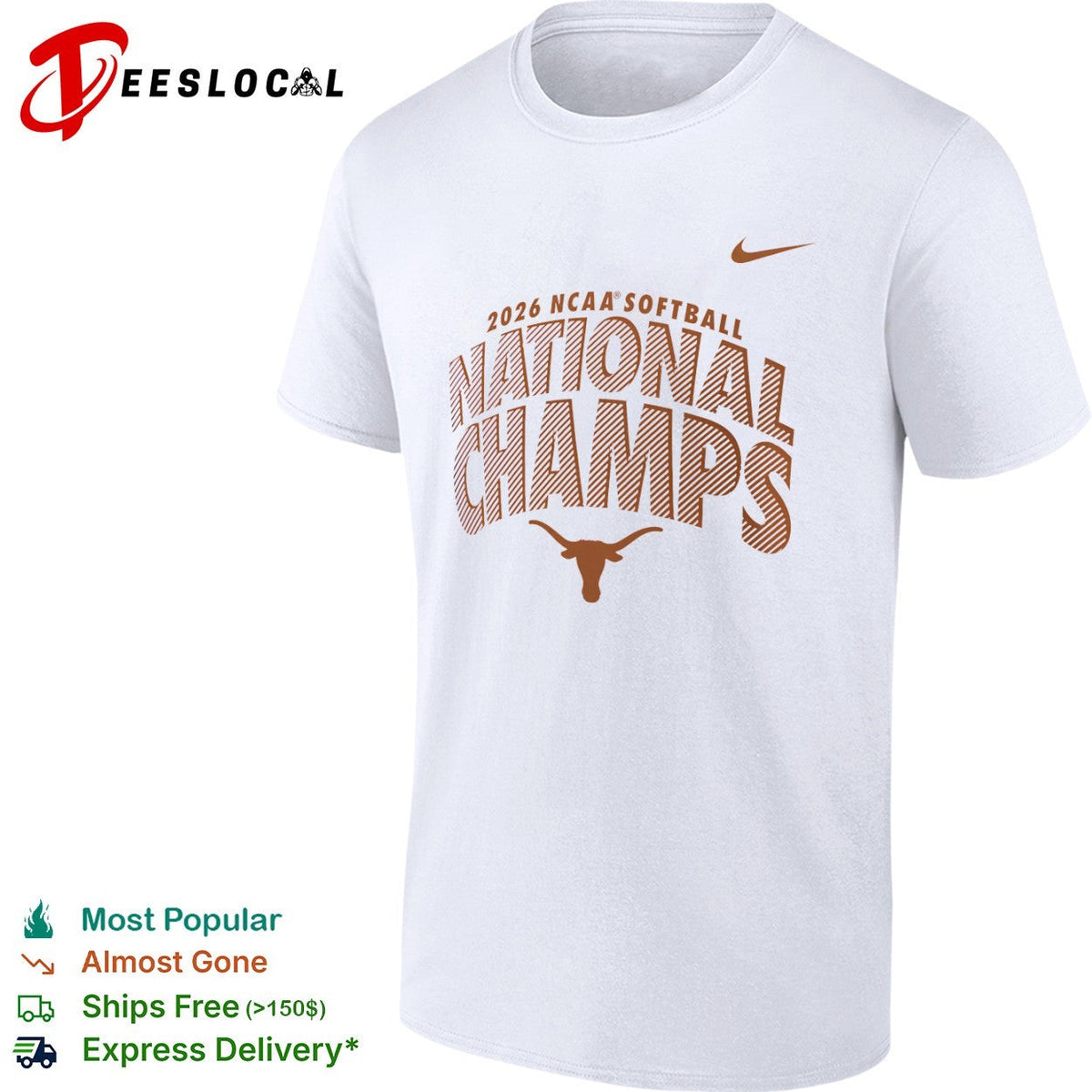 Texas Longhorns 2026 NCAA Softball National Champs shirt Unisex