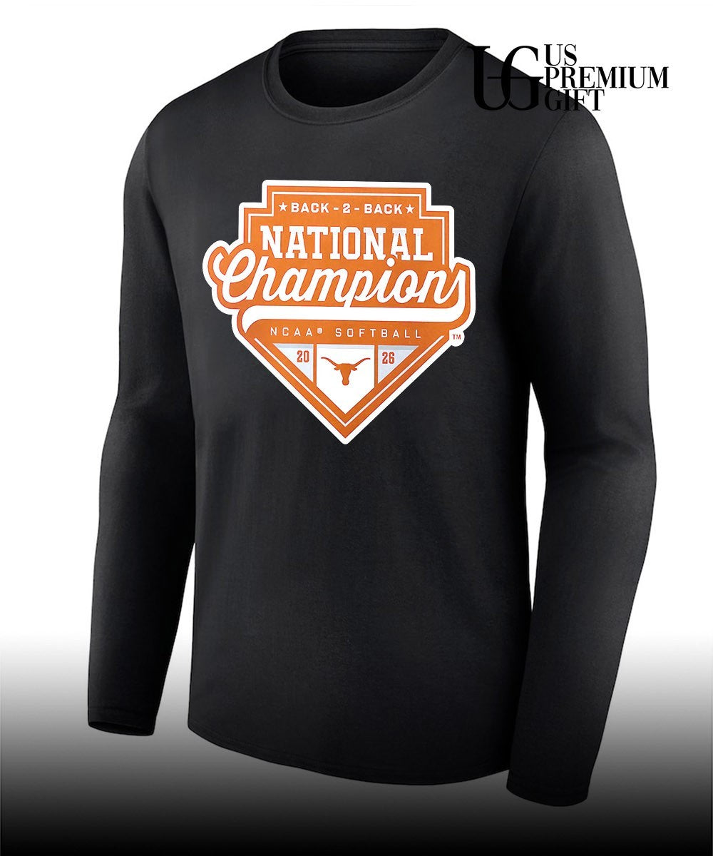 Texas Longhorns 2026 NCAA Softball Women’s College World Series Back-to-Back National Champions shirt