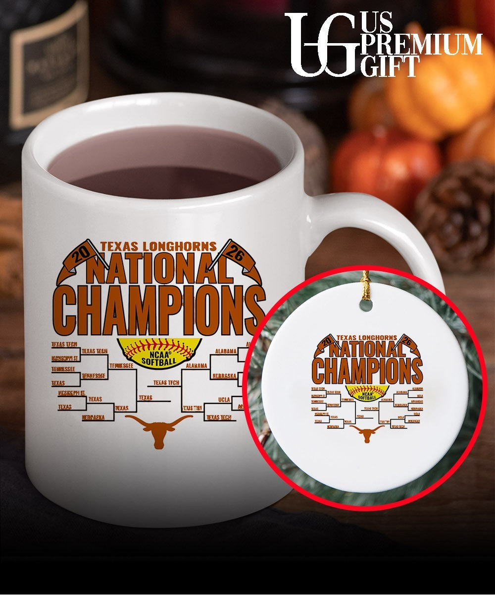 Texas Longhorns 2026 NCAA Softball Women’s College World Series National Champions Bracket shirt