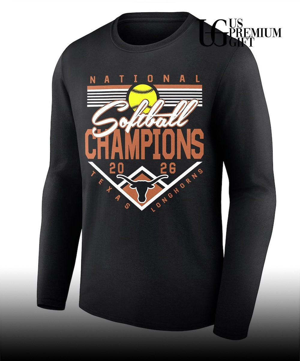 Texas Longhorns 2026 NCAA Softball Women’s College World Series National Champions Plate shirt