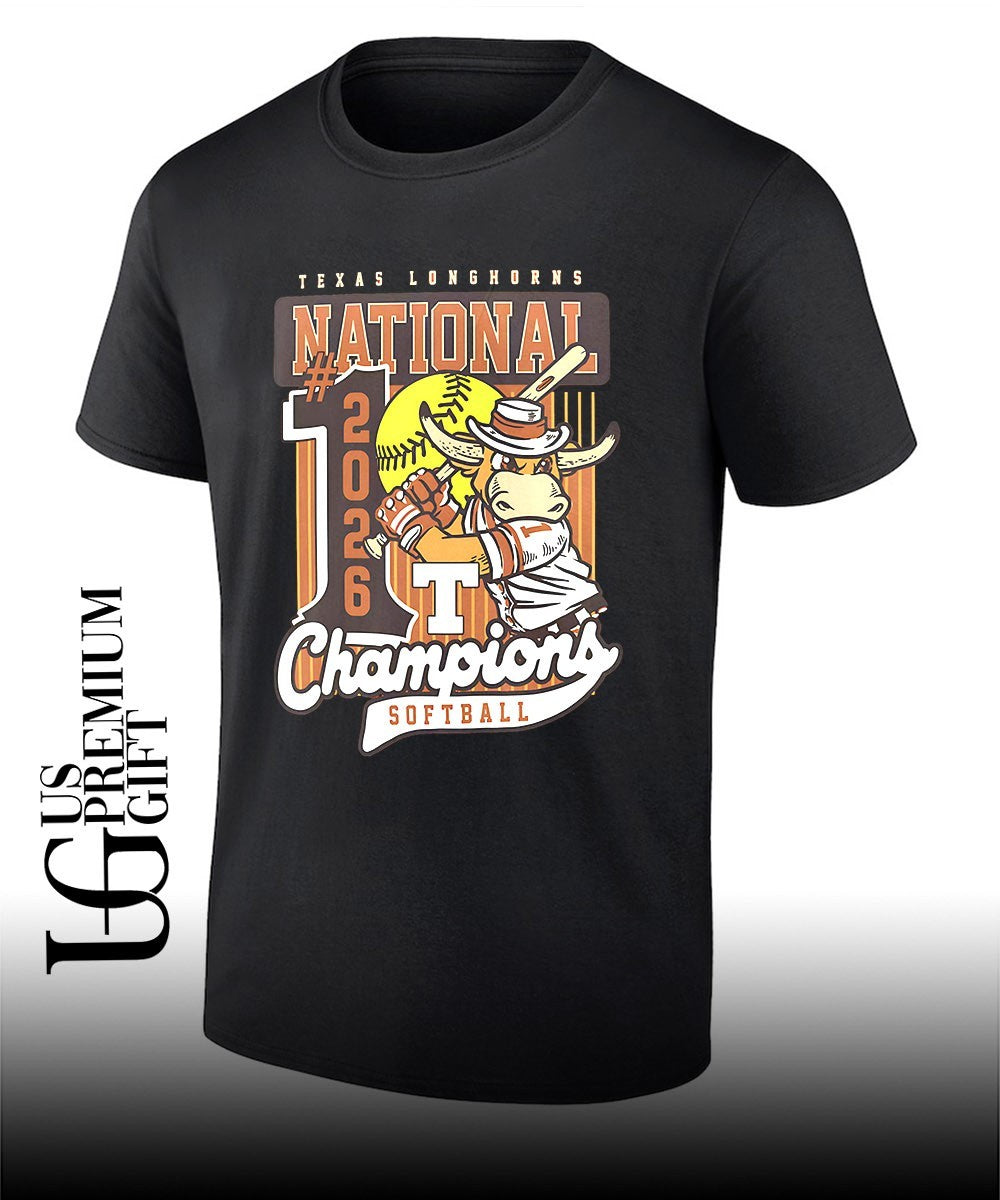 Texas Longhorns 2026 NCAA Women’s Softball College World Series National Champions mascot swing shirt