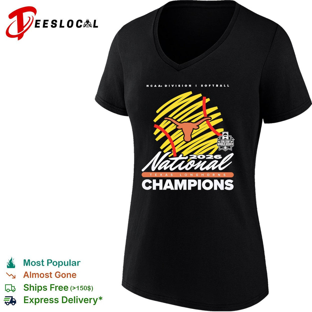 Texas Longhorns 2026 National Champions NCAA Division I Softball Women’s Series shirt Unisex