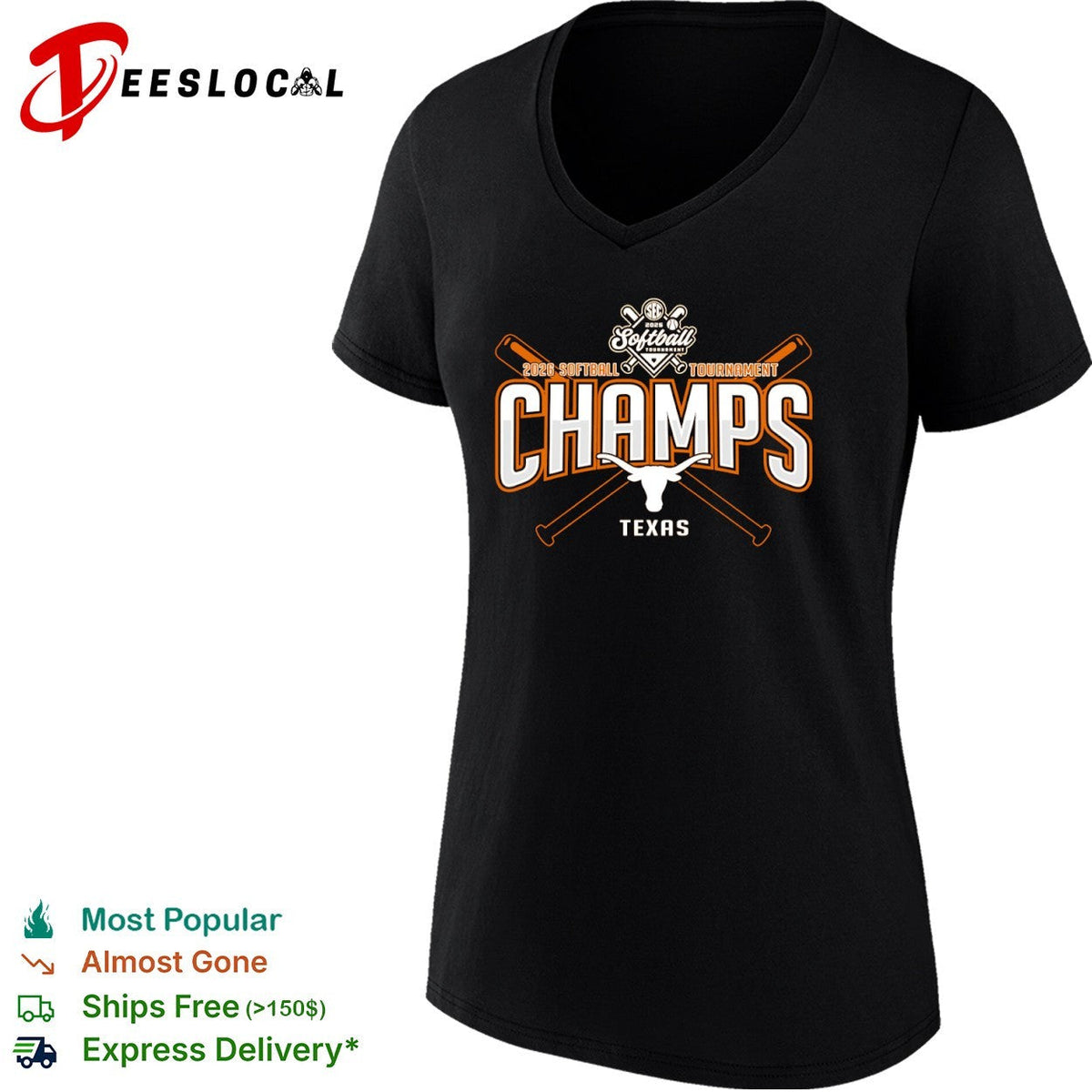 Texas Longhorns 2026 SEC Softball Tournament Champs Texas softball tournament shirt Unisex