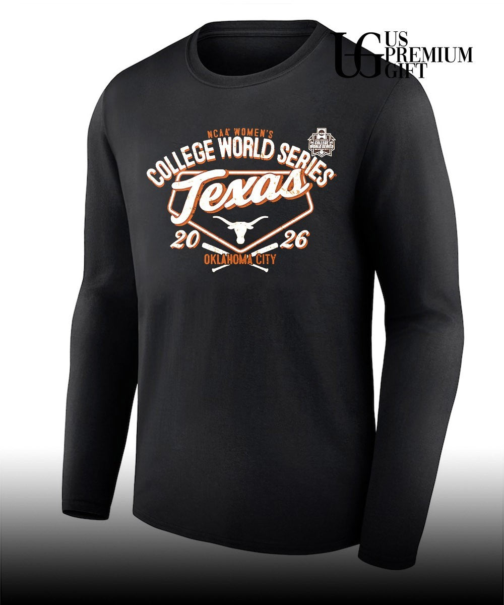 Texas Longhorns 2026 Softball NCAA Women’s College World Series Bound shirt Unisex