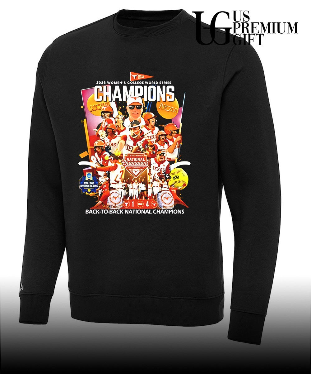 Texas Longhorns 2026 Women’s College Series Back To Back National Champions shirt Unisex