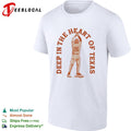 Texas Longhorns 26 Deep in the Heart of Texas baseball shirt Unisex