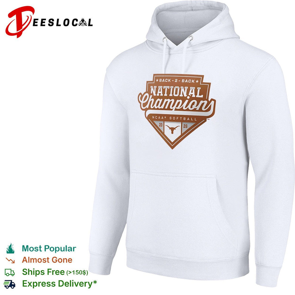 Texas Longhorns Back 2 Back National Champions NCAA Softball 2026 shirt Unisex