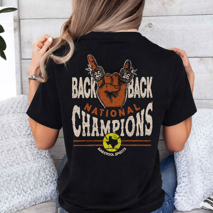 Texas Longhorns Back To Back Softball National Champions T Shirt Unisex
