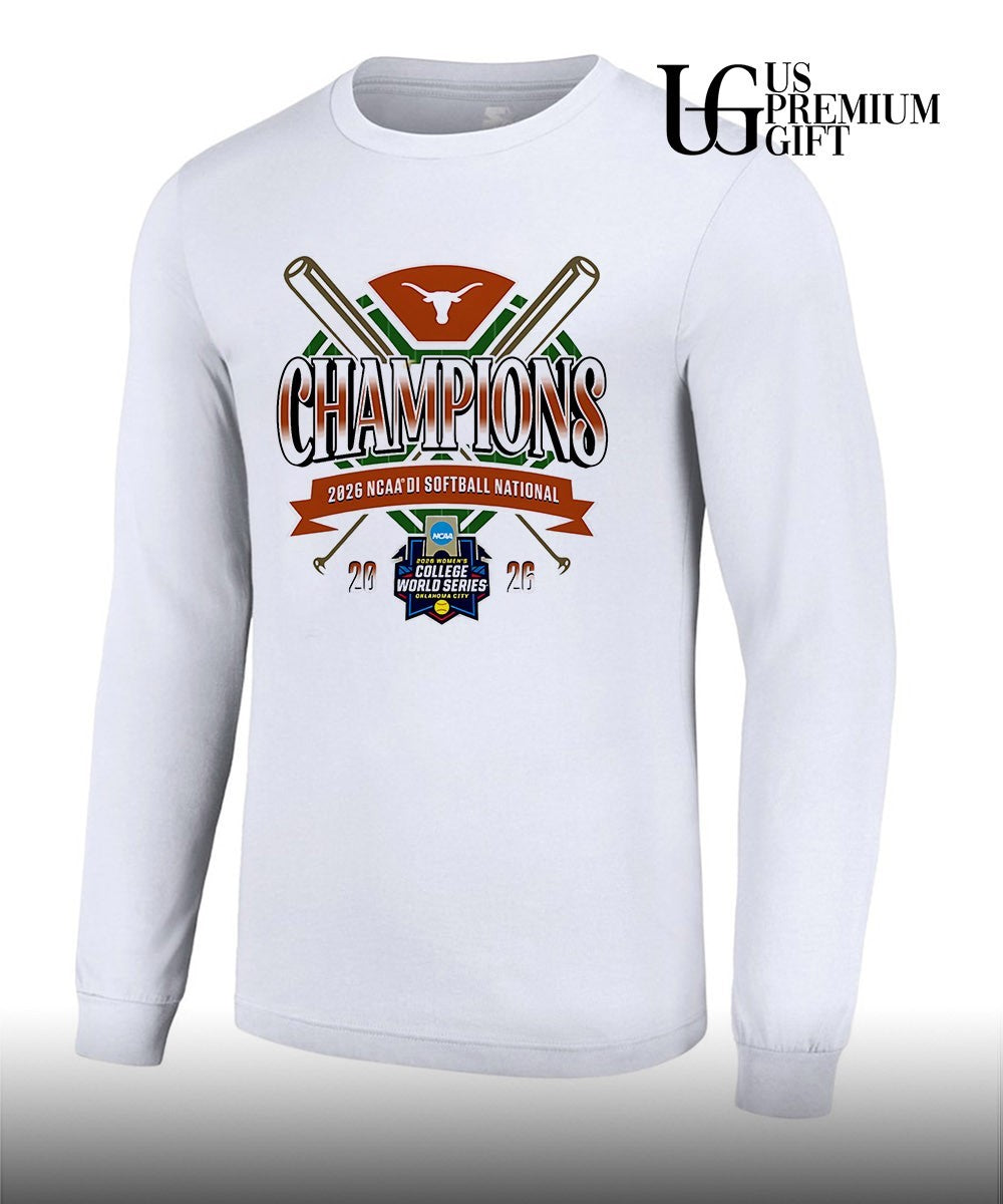 Texas Longhorns Champions 2026 NCAA DI Softball National College World Series shirt Unisex