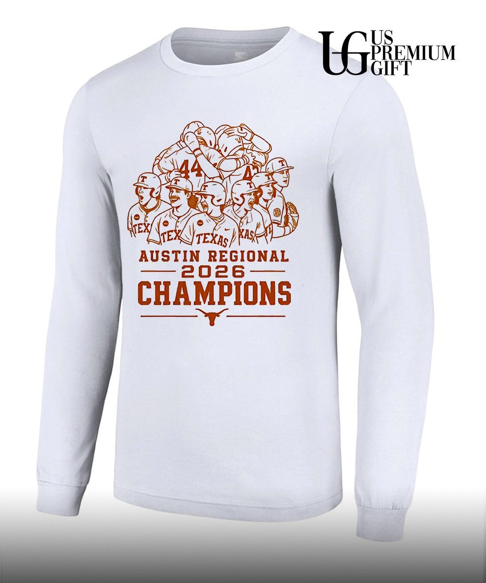 Texas Longhorns NCAA Baseball Austin Regional 2026 Champions shirt Unisex