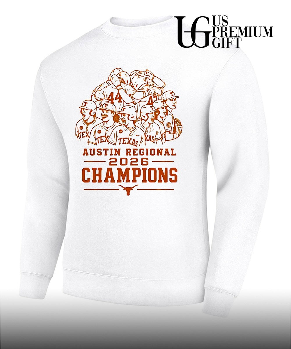Texas Longhorns NCAA Baseball Austin Regional 2026 Champions shirt Unisex