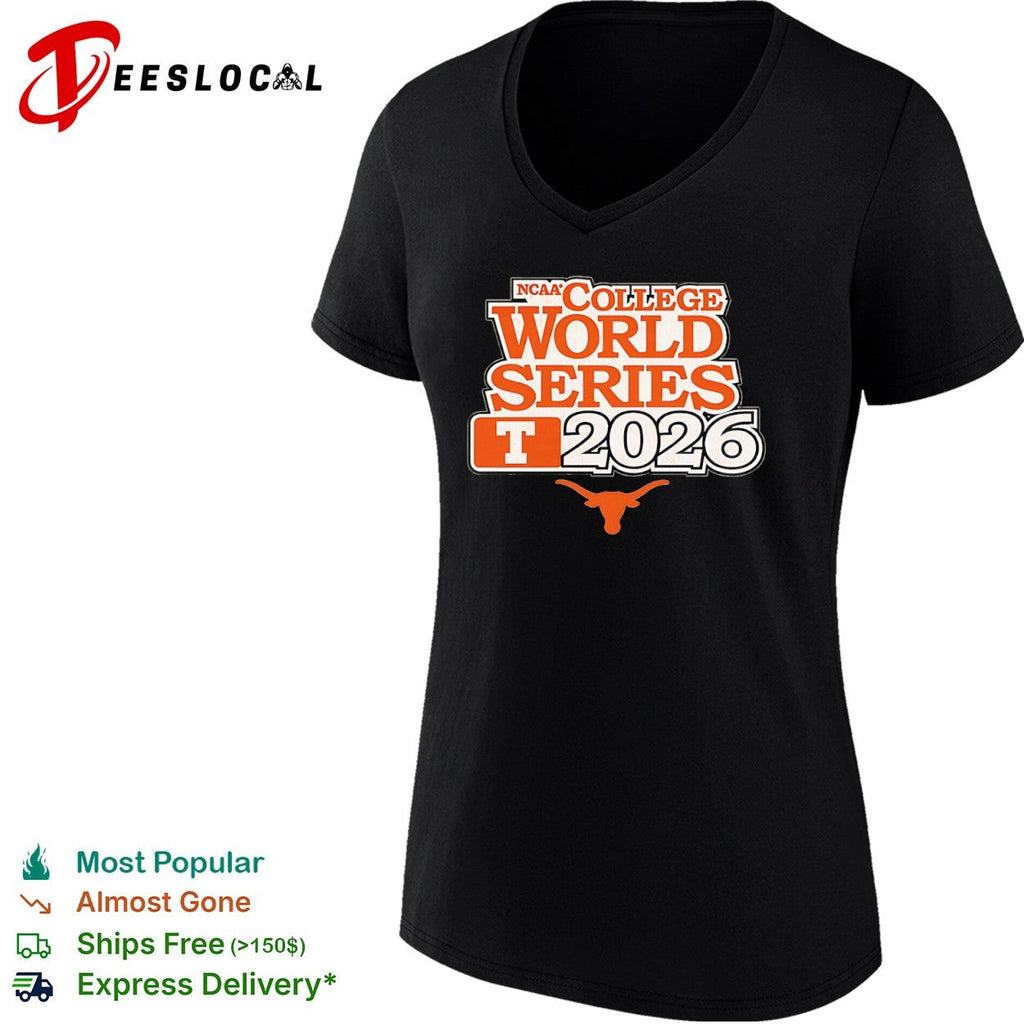 Texas Longhorns NCAA College World Series 2026 logo shirt Unisex