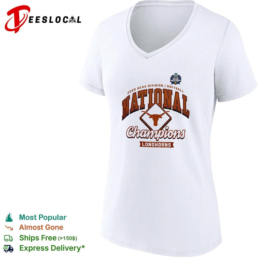 Texas Longhorns NCAA DI national softball champions badge shirt Unisex