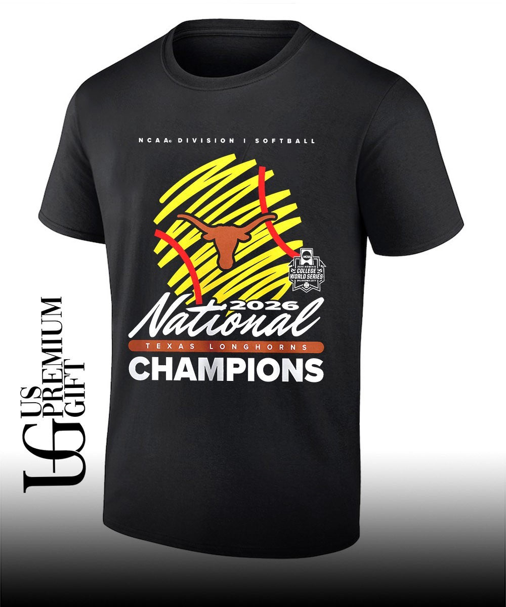 Texas Longhorns NCAA Division I Softball 2026 National Champions College World Series shirt