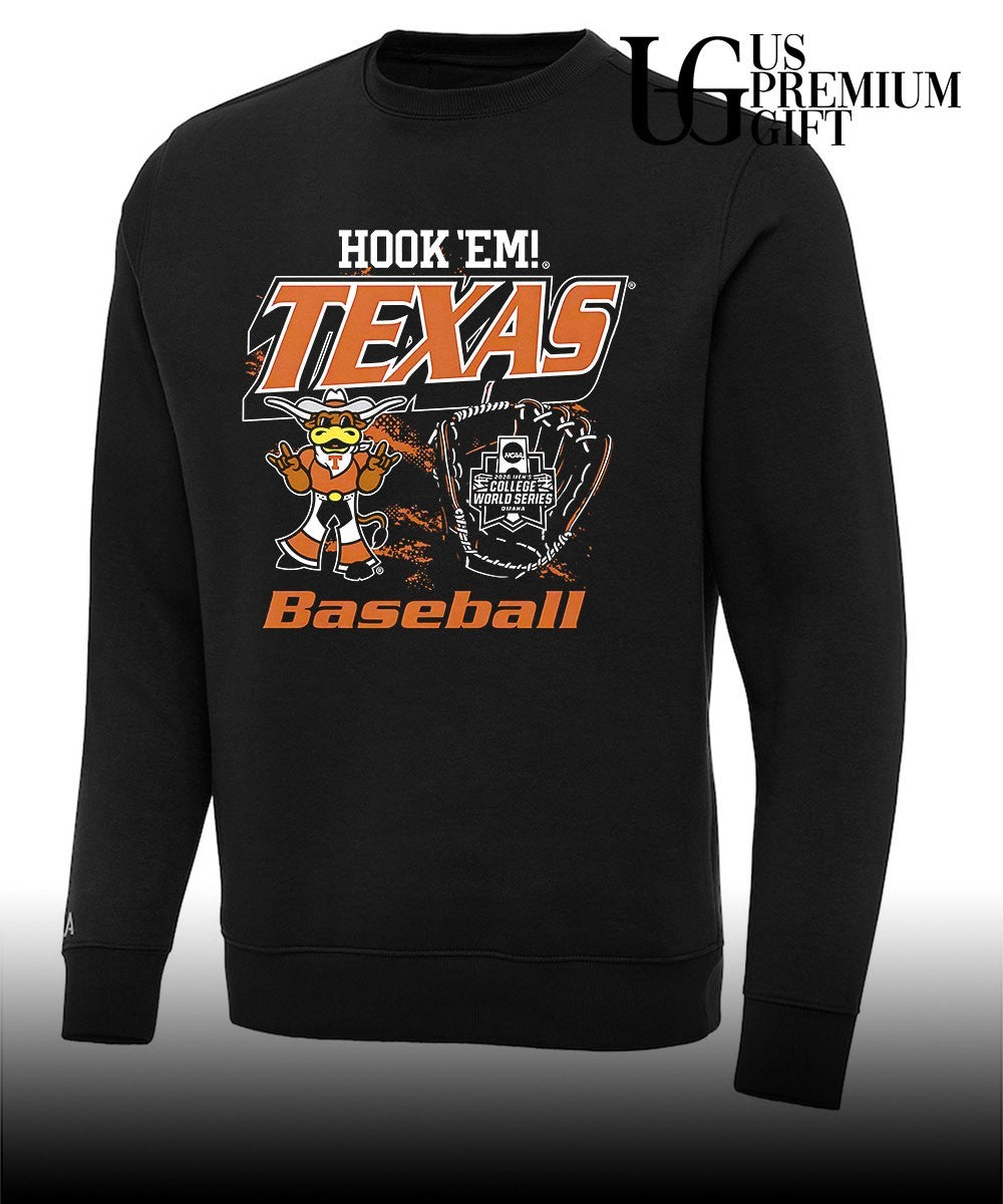 Texas Longhorns NCAA Men’s 2026 College World Series Hook Em Baseball shirt Unisex
