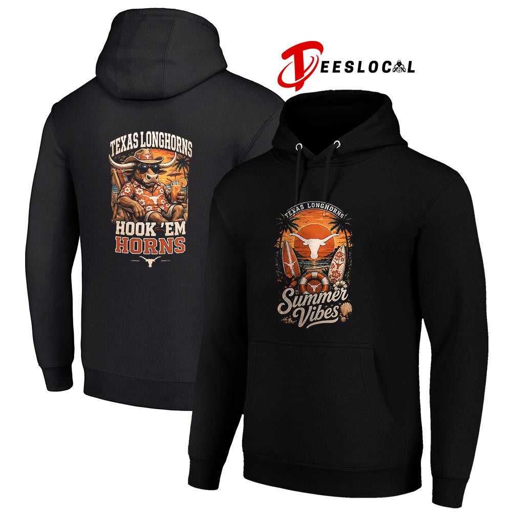 Texas Longhorns NCAA Summer Vibes hook ’em horns mascot shirt Unisex