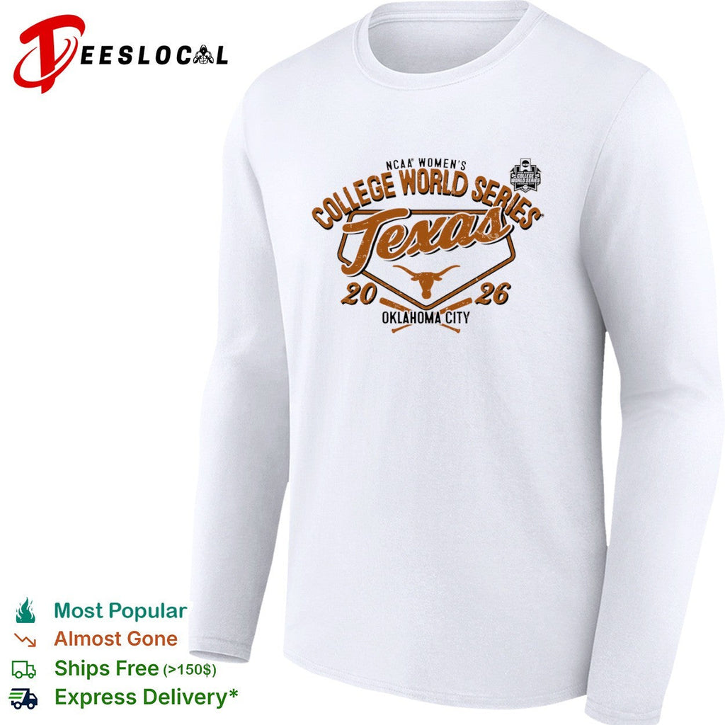 Texas Longhorns NCAA Womens College World Series 2026 Oklahoma City logo shirt Unisex