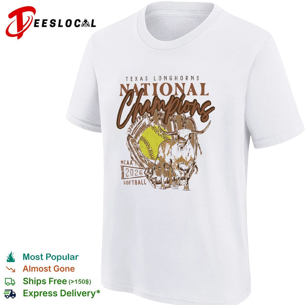 Texas Longhorns National Champions 2026 NCAA Softball Graphic shirt Unisex