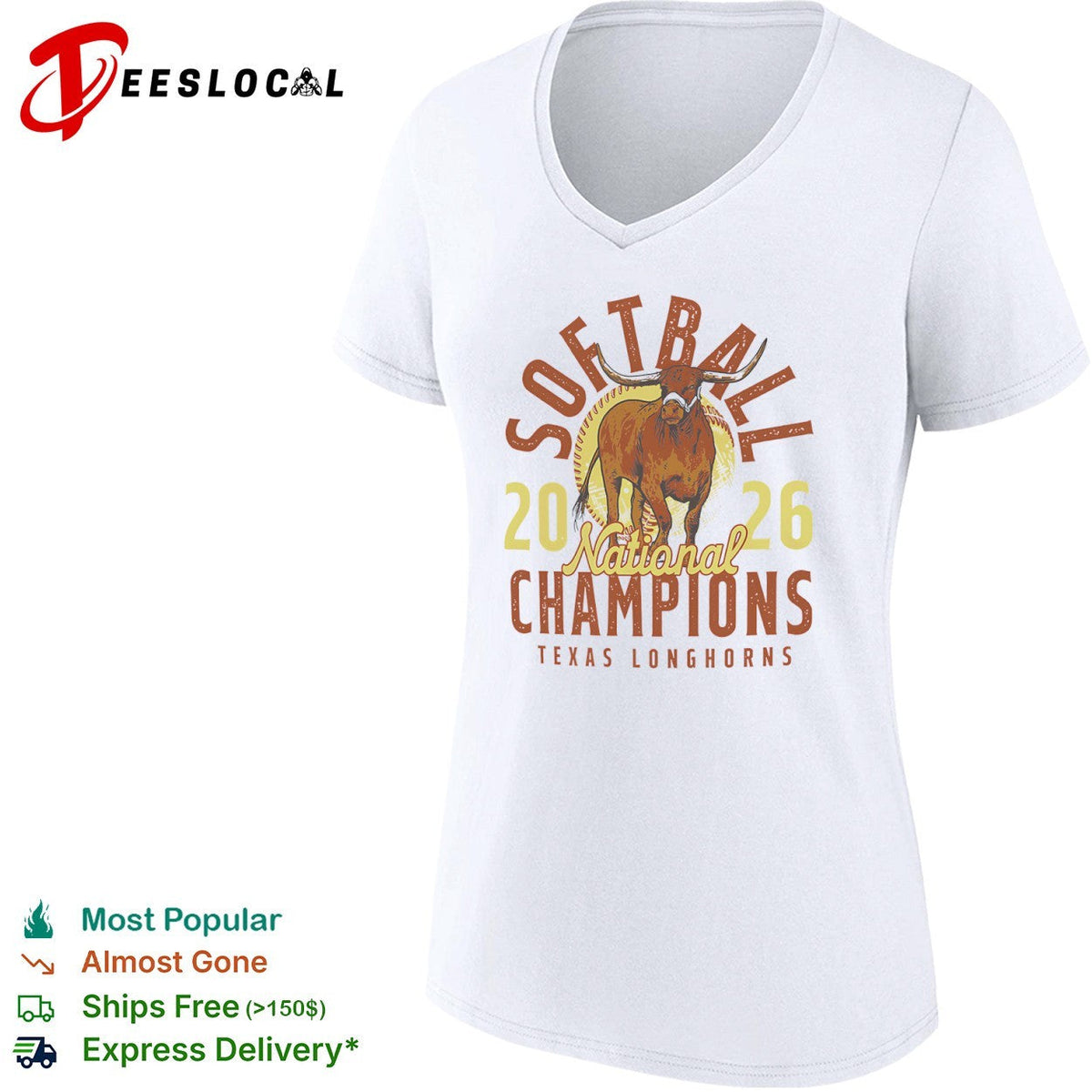 Texas Longhorns Softball 2026 National Champions Texas Longhorns team logo shirt Unisex