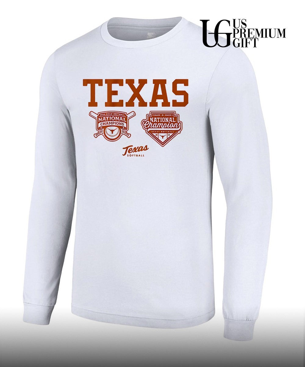 Texas Longhorns Softball NCAA Back-To-Back National Champions 2026 shirt Unisex