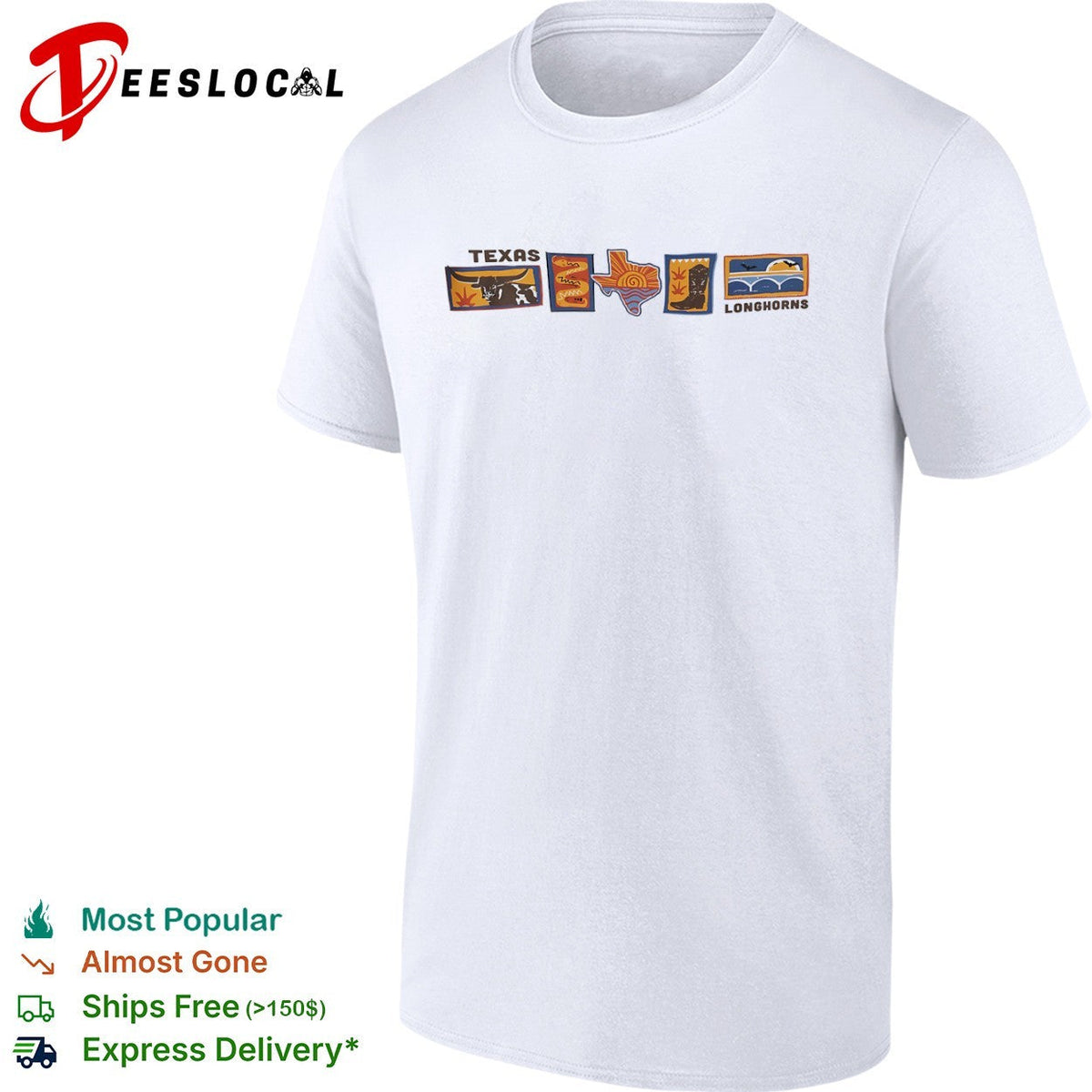 Texas Longhorns University of Texas Southwestern Sun Boot Bats Bridge shirt Unisex
