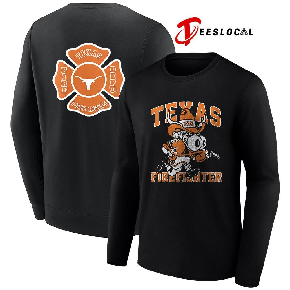 Texas Longhorns x Firefighter Appreciation day mascot shirt Unisex