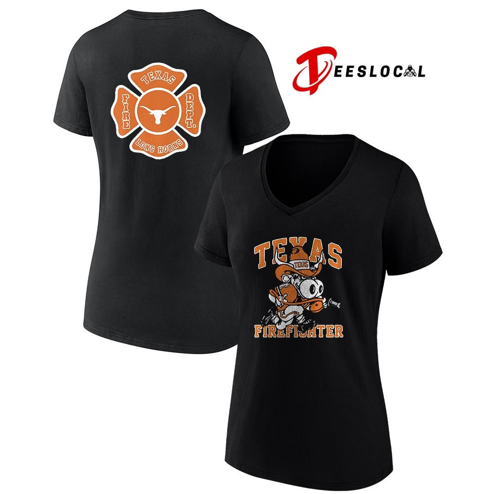 Texas Longhorns x Firefighter Appreciation day mascot shirt Unisex