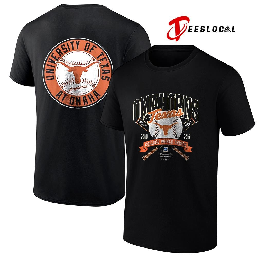 Texas Longhorns x Omaha bound college world series logo shirt Unisex