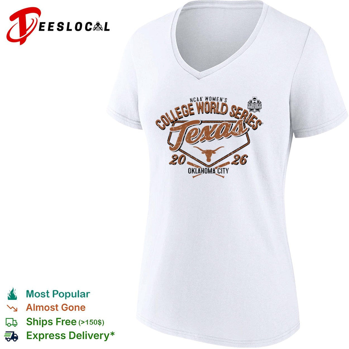 Texas NCAA Women’s College World Series 2026 Oklahoma City shirt Unisex
