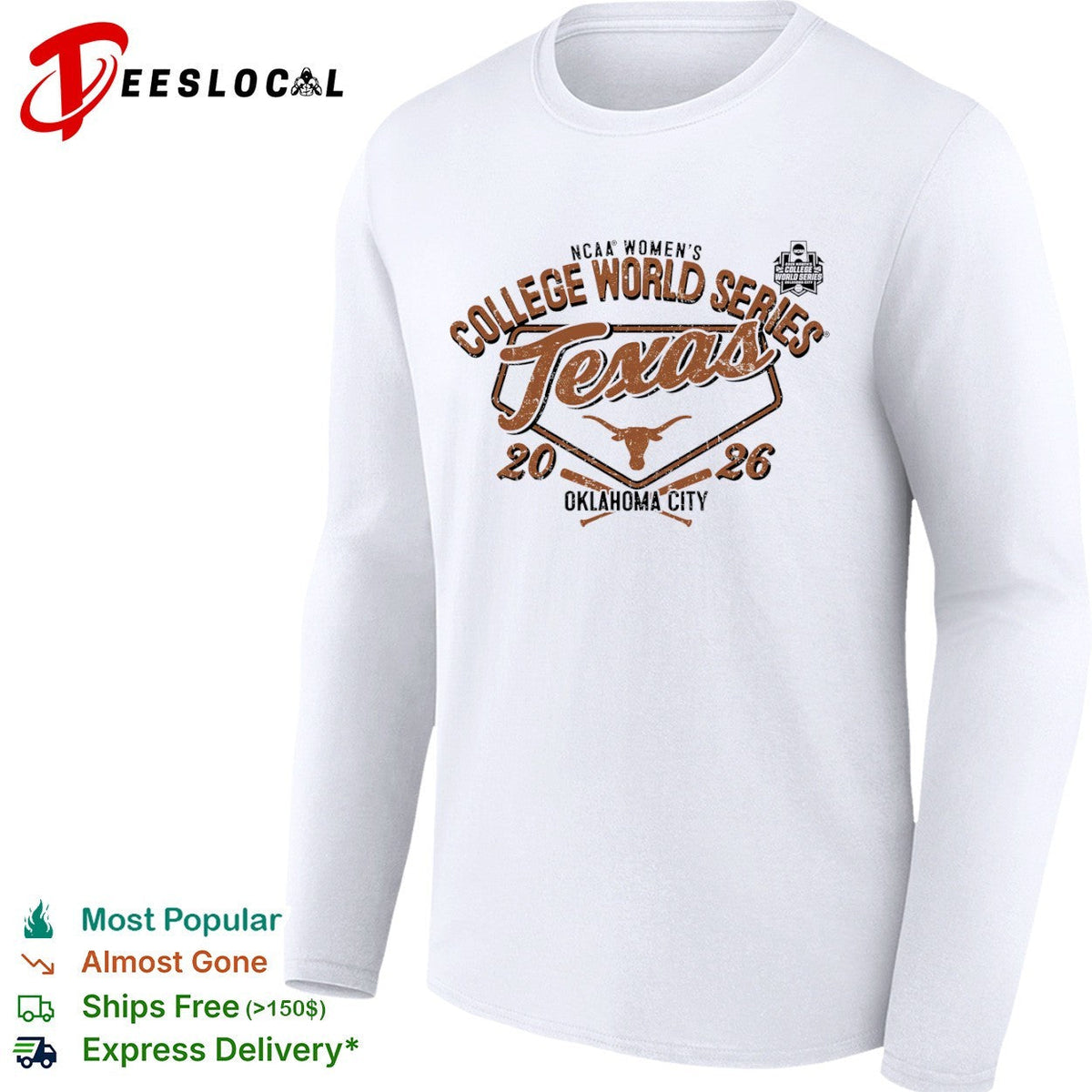 Texas NCAA Women’s College World Series 2026 Oklahoma City shirt Unisex