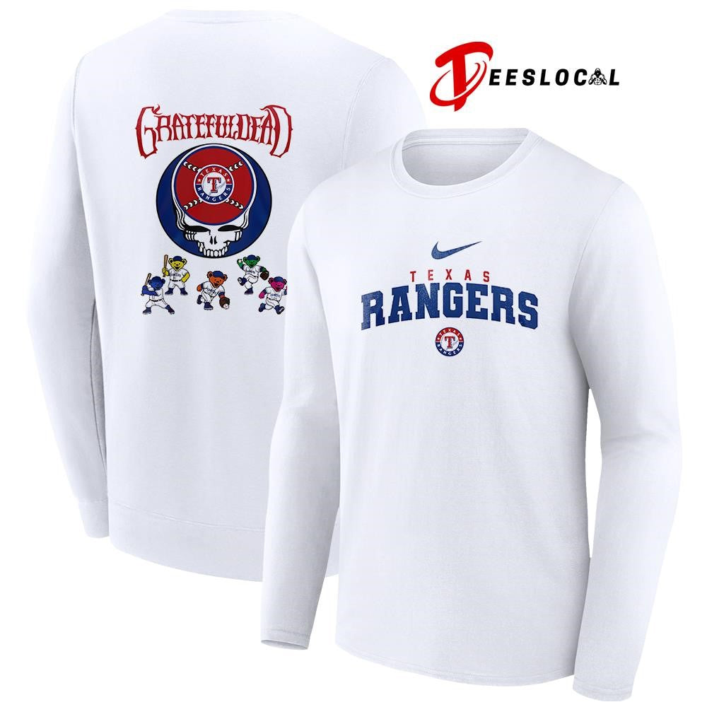 Texas Rangers x Grateful Dead bear mascot shirt Unisex