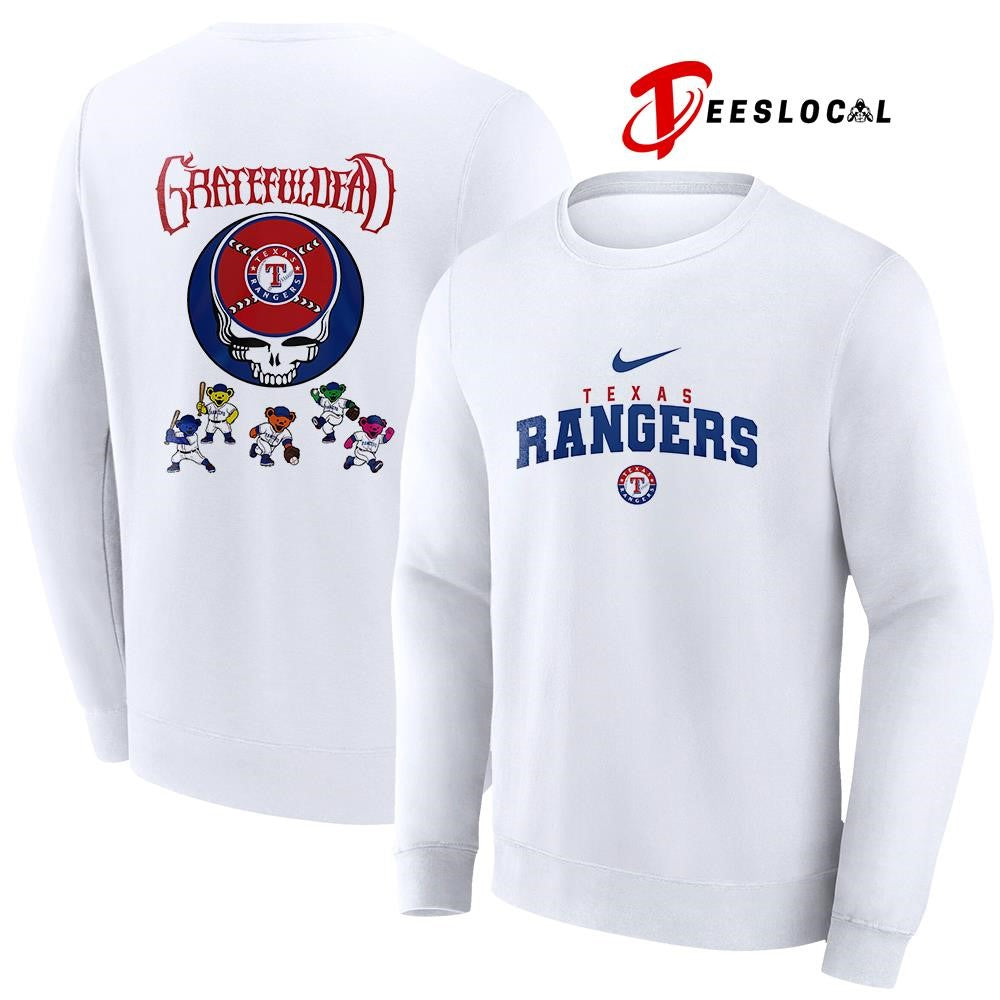 Texas Rangers x Grateful Dead bear mascot shirt Unisex