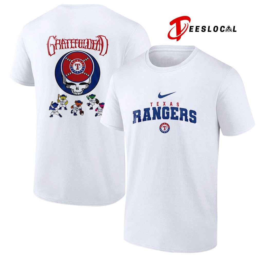 Texas Rangers x Grateful Dead bear mascot shirt Unisex