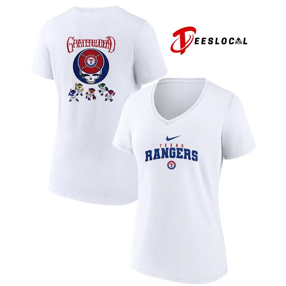Texas Rangers x Grateful Dead bear mascot shirt Unisex
